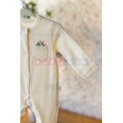 Kız Bebek Çiçek Desenli 3'lü Tulum