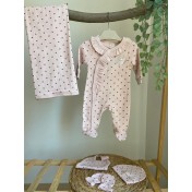 Kız Bebek Battaniye Tulum 5'li Takım