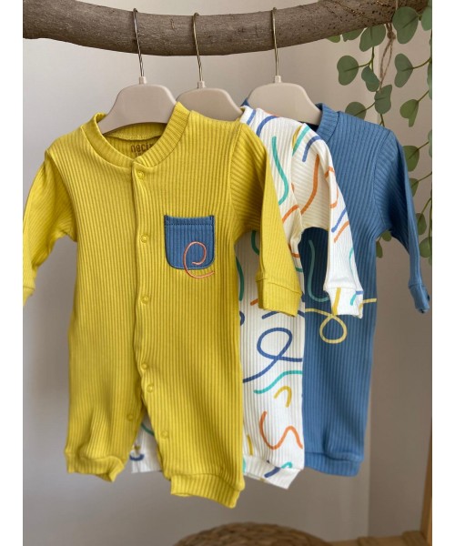 Erkek Bebek 3'lü Tulum