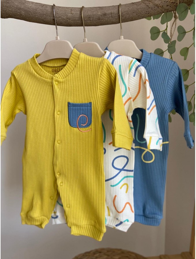 Erkek Bebek 3'lü Tulum