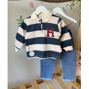 Erkek Bebek Kot Pantolonlu İkili Takım