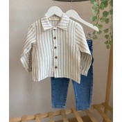 Erkek Bebek Gömlek Kot Pantolon Takım