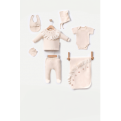 Mini Cayzen Kız Lale Nakışlı 7li Set